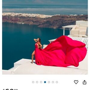 Flowy photo shoot dress